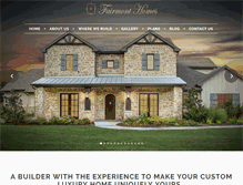 Tablet Screenshot of fairmontcustomhomes.com